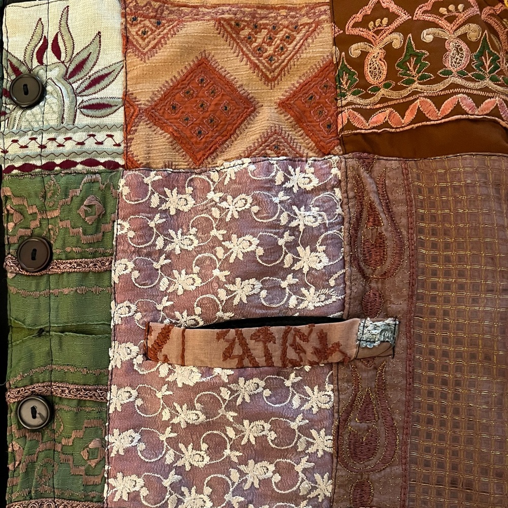 Sacred Threads Multicolor Patchwork Jacket - image 8